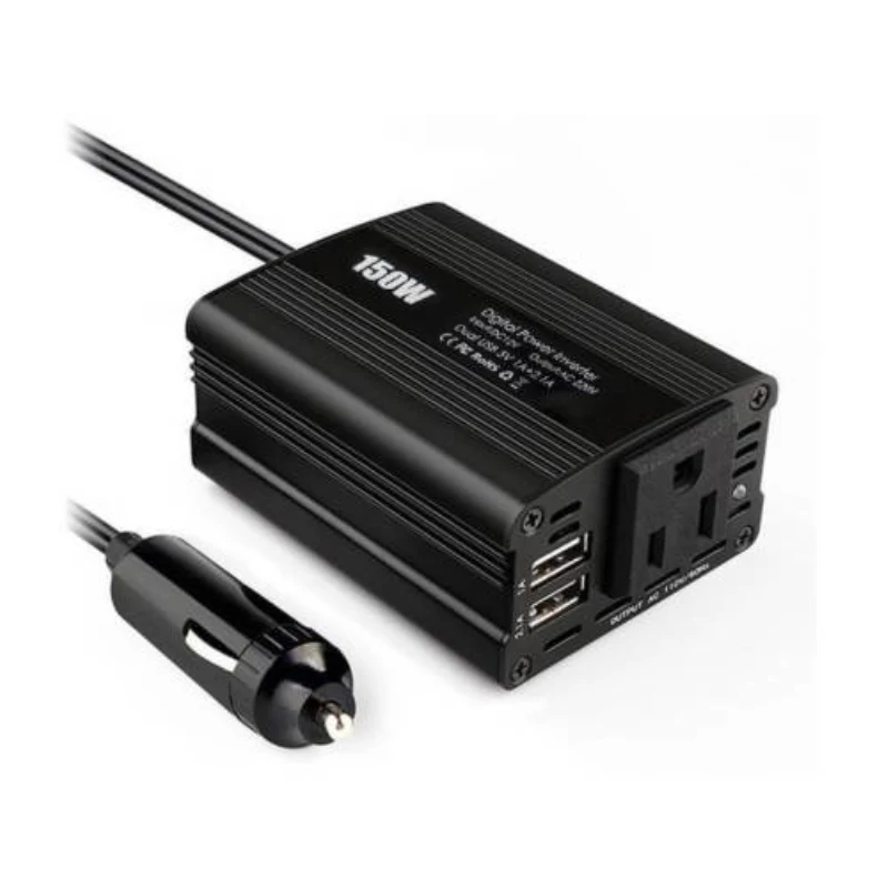 150W Car Power Inverter DC 12V to 110V AC Charger Adapter with USB Port Charger Travel Portable Converter fo