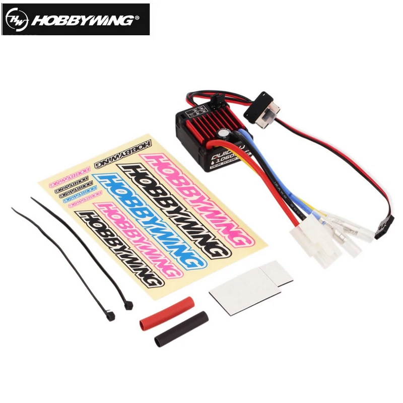 

1pcs 100% Original HobbyWing QuicRun 1:10 Brushed 60A Electronic Speed Controller ESC 1060 RC Car Waterproof
