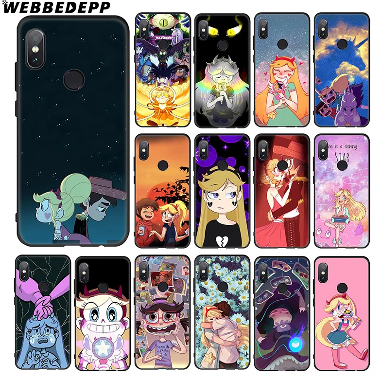 WEBBEDEPP Star vs the Forces of Soft Case for Xiaomi 9 8 SE 6 A1 A2 Lite MIA1 MIA2 MI8 MI6 MAX 3 POCOPHONE F1 |