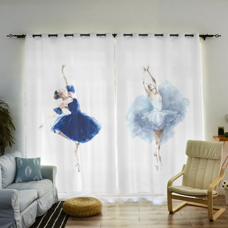 Ballet Dance Dancer Children S Curtains For Girls White Tulle