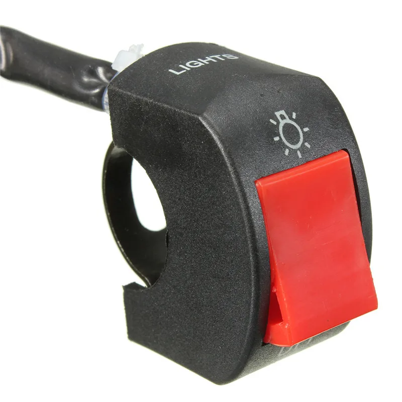 

Black Universal Handlebar ON/OFF Button Bullet Connector Enduro Motorcycle Moto Trail Headlight Light Switch