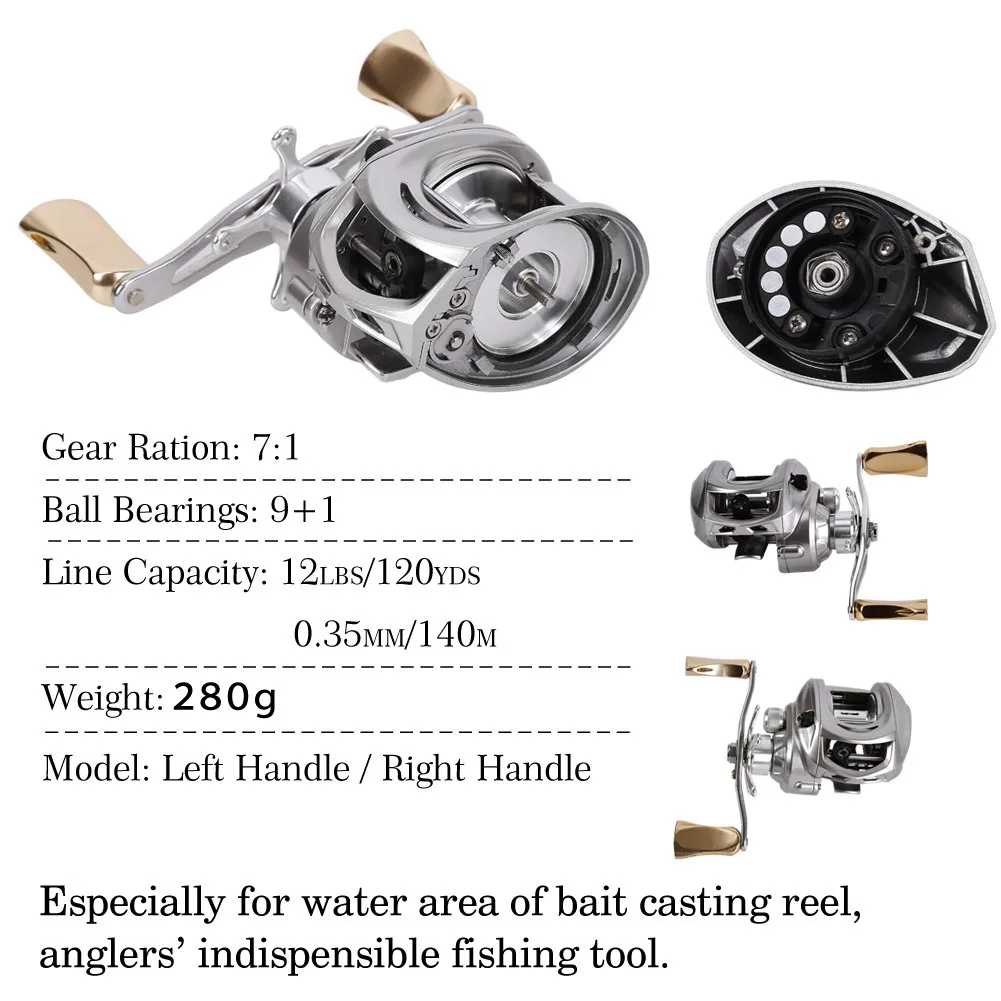 Kastking рыболовное колесо 9+ 1 BBs 7: 1 ручка правая левая рука жаба металлическое серебряное дорожное водное колесо высокоскоростная катушка