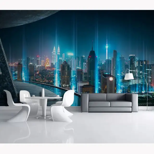 Scarica Gratis Images Modern City Photo Wallpaper Cafe Home Decor Papier Peint Mural actualisé salutations