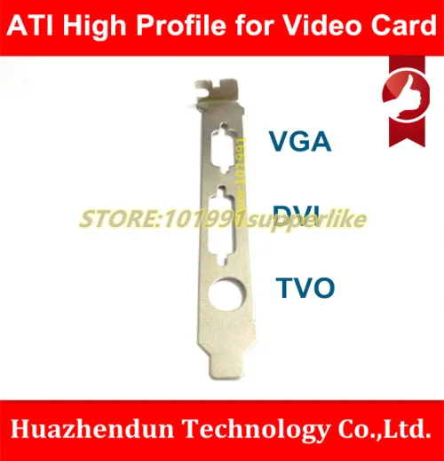 DEBROGLIE 1 шт./лот ATI Full High Profile Bracket для VGA + DVI + TVO Slot видеокарты 12 см