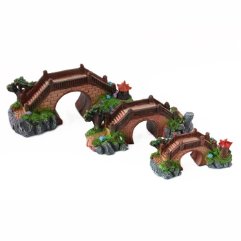 

sunsun Collectibles resin technology aquarium decorative bridges simulation resin bridge hole shaped bridge Aquarium decoration