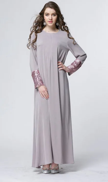 2017 New Arrival Islamic Muslim Long Dress For Women Malaysia Abayas In Dubai Turkish Ladies