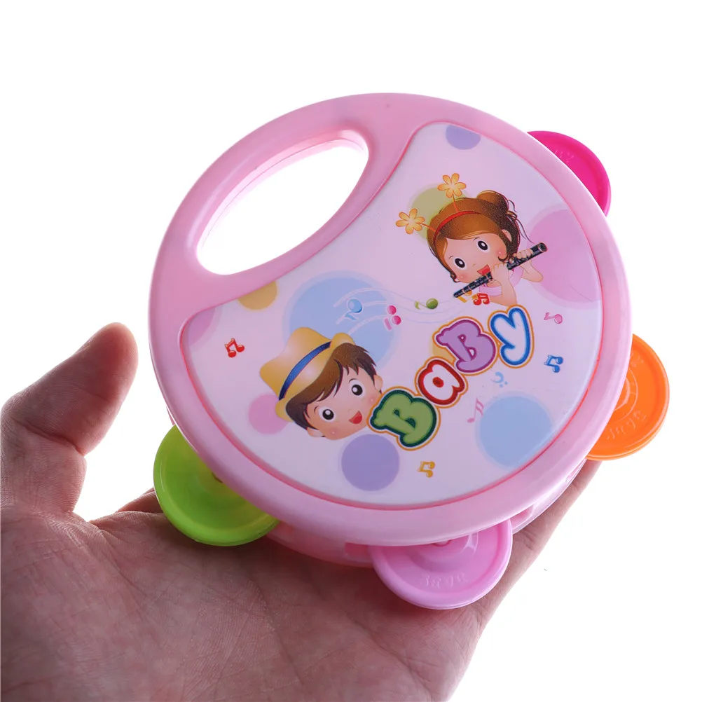 1Pc Cute Baby Kids Tambourine Beat Musical Instrument Educational
