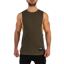 Новинка, без рукавов, для тренажерного зала, футболка для мужчин, жилет для бега, Летний жилет, хлопок, дышащий, для мужчин, майка для тренажерного зала, тренировка, фитнес, футболка, Спортивная рубашка