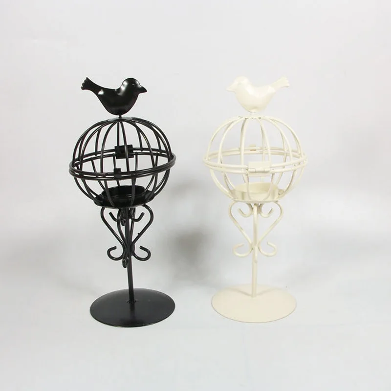 965 18 De Réductionmétal Cage à Oiseaux De Mariage Bougeoir Lanterne Maroc Vintage Petites Lanternes Pour Bougies Décoratif Cages Lampe Marocaine