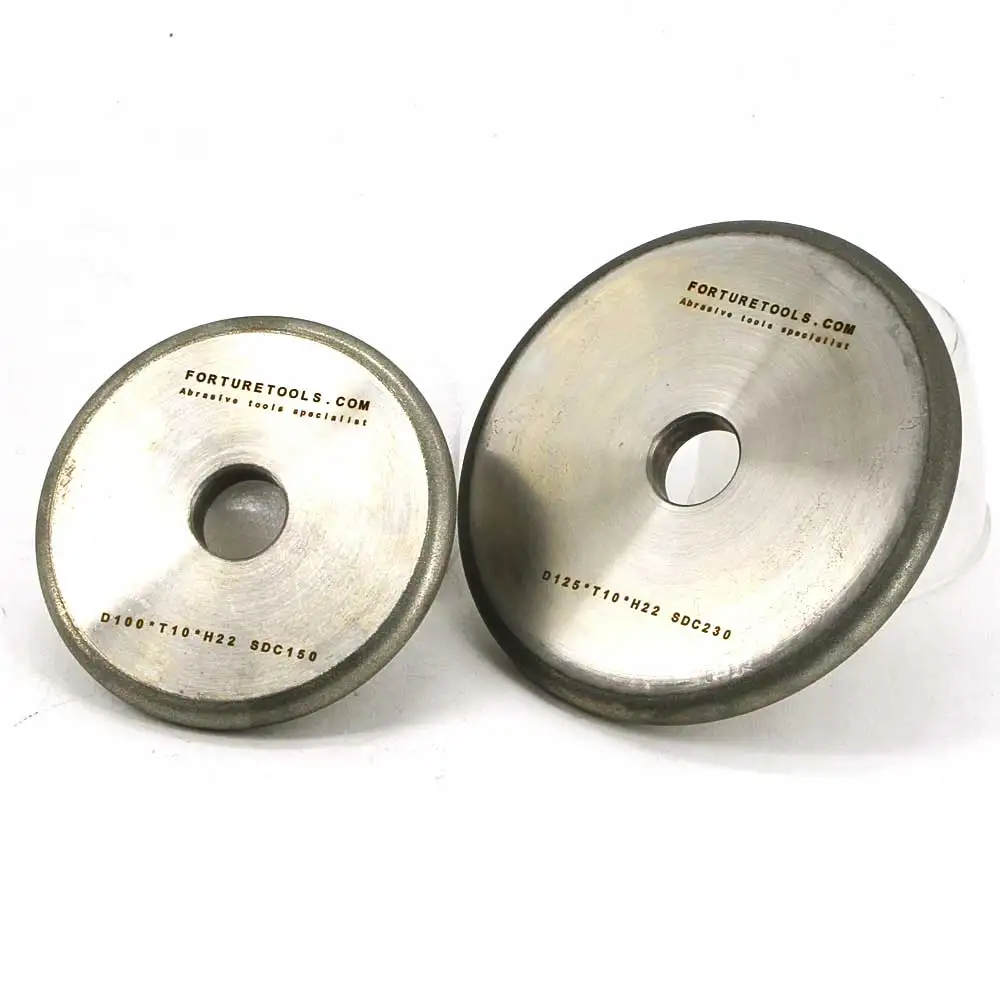 One piece flat wheel with round edge radius 5 electroplated diamond and CBN grinding wheel for metal and non metal sharpening DZ One piece flat wheel with round edge radius 5 electroplated diamond and CBN grinding wheel for metal and non metal sharpening DZ