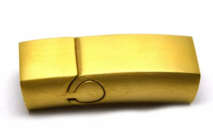 Отверстие: 11,7*6,2 мм 5 шт./лот выгравированное имя сильные магнитные замочки For12* 6 мм браслеты с кожаными цепями разъемы для изготовления ювелирных изделий DIY - Цвет: matt gold no logo