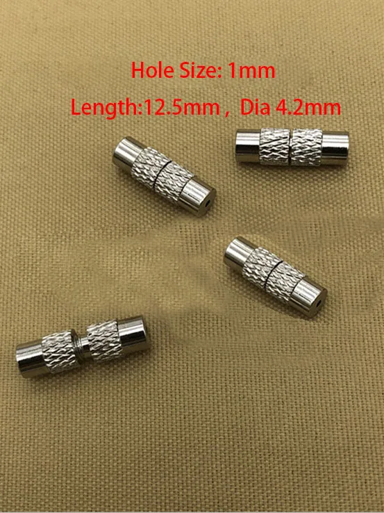 

20pcs Strong Magnetic Clasps 12.4x4.2mm Round Leather Cord DIY Bracelets Accessories Jewelry Connector Components
