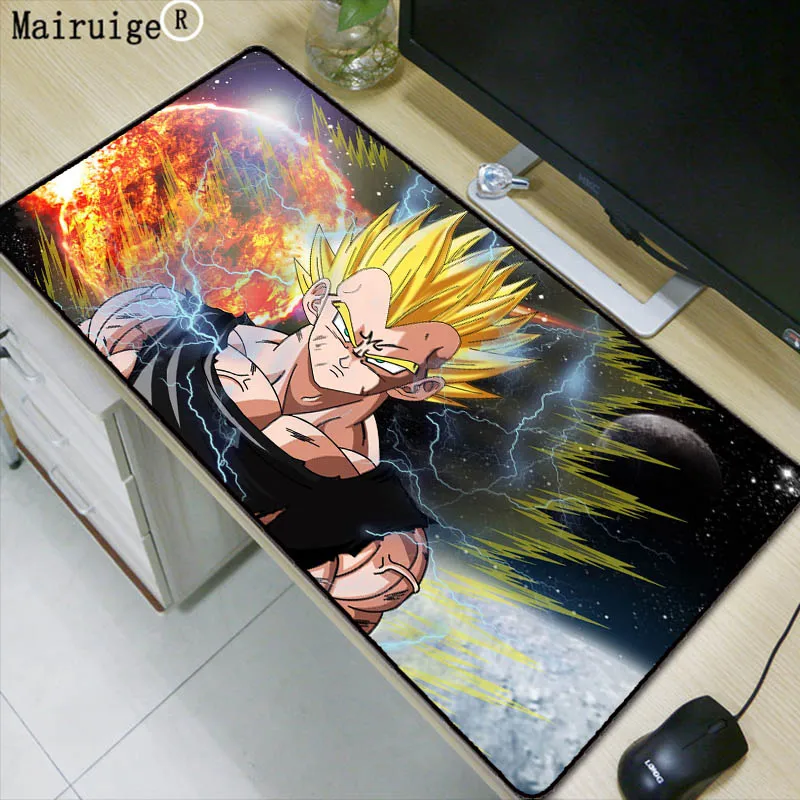 

Mairuige Dragon Ball Z Anime Anti-Slip Durable Rubber Computermats Rubber Lock Edge Large MousePad Gamer Mat Gaming Mouse Pad