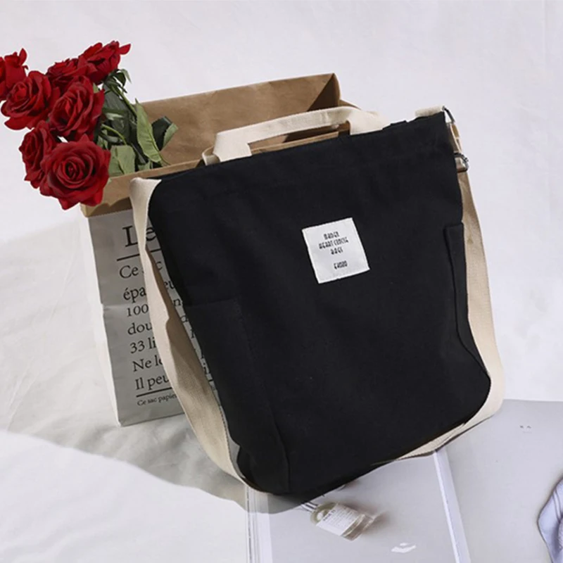 ABDB-женская модная повседневная парусиновая многофункциональная сумка-мессенджер, женские сумки через плечо, сумка для книг, большая сумка для покупок, сумка-тоут