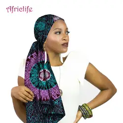 Национальный декоративный шарф платки Для женщин Африканский тюрбан традиционные африканские модная Вощеная печатных Анкара хлопок