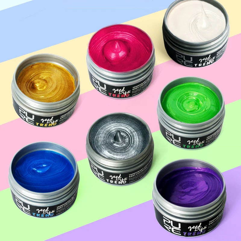 Buy 7 Colors Hair Dye Wax Pomade 100ml Hair Color