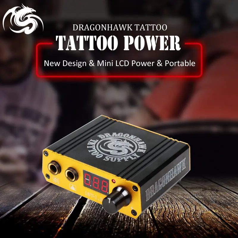 Professional Tattoo Power Supply Digital Dual LCD Display Tattoo Power