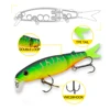 Hunthouse magallon pike fishing lure minnow quality professional bait 9cm fishing jointed bait ► Photo 3/5