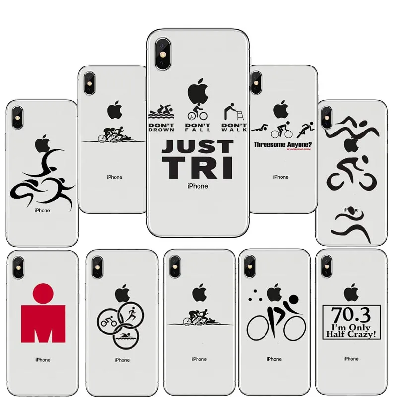 

Ironman Triathlon Logo Cover Soft Silicone high quality TPU Phone Case For iPhone X 8 7 6 6S Plus 5S 5C SE XS Max