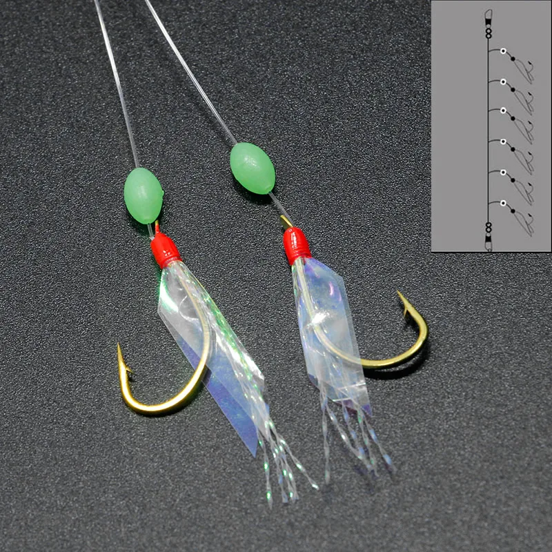 ToplyFishing Accessories Newest Stainless Steel Fishing Hooks Rigs Wire Leader 6 Swivel Carp Anti-winding String