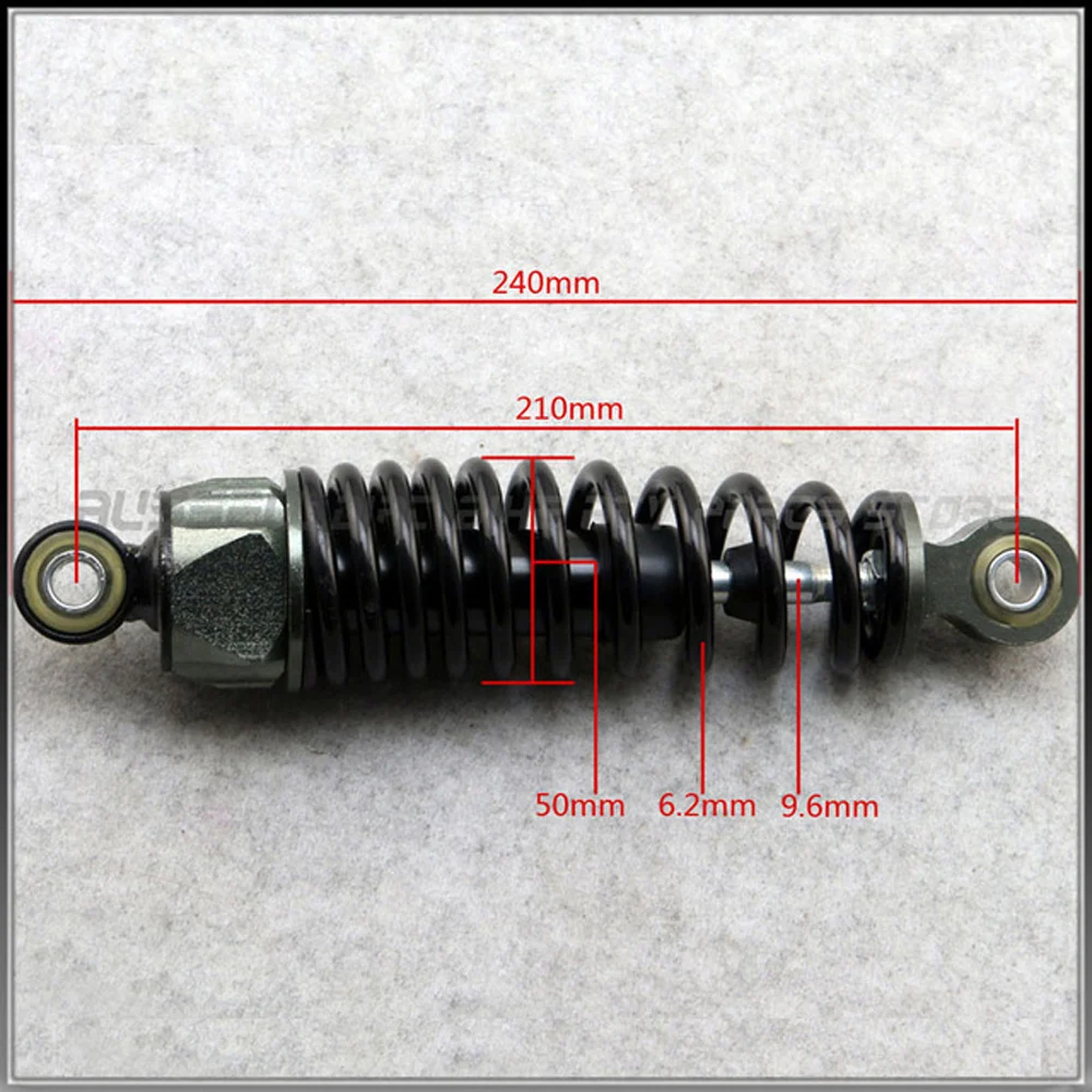 170 мм 190 мм 210 мм амортизатор задней подвески для велосипеда, электровелосипеда, мотоцикла, квадроцикла, скутера, ямы