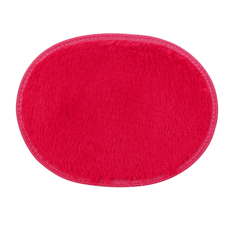 Многоразмерный Противоскользящий пушистый ворсистый ковер для дома, спальни, ванной комнаты, напольный коврик для двери, ковры для гостиной - Цвет: Red