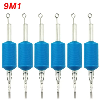 

OPHIR 6PCS/Lot 9M1 Blue Disposable Tattoo Tube Tips with Nozzle Needles Grip _TA111(9M1)-6x