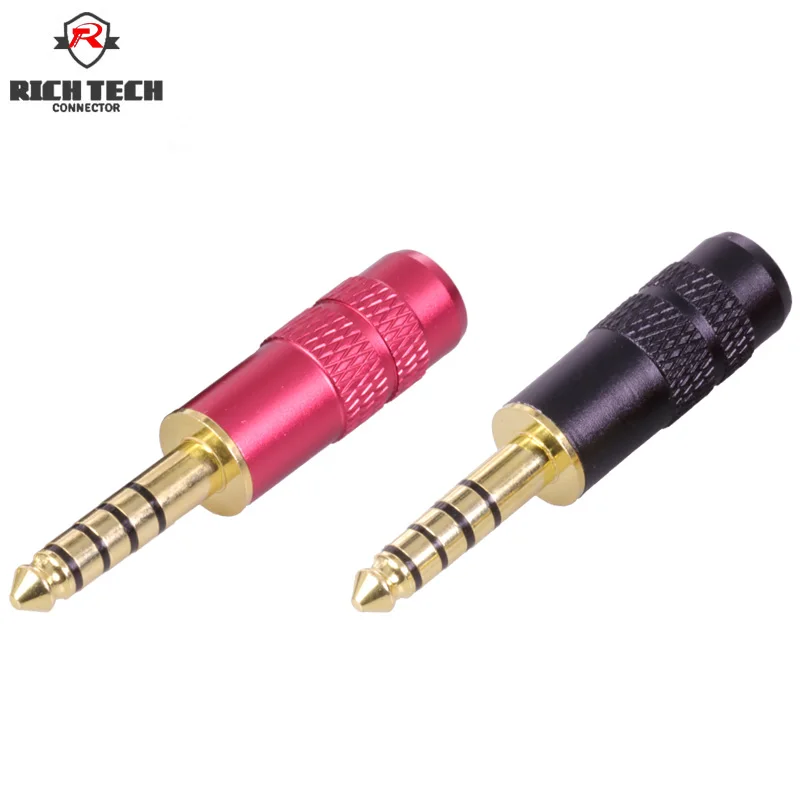 8pcs Jack 4 4mm Audio plug 4 4mm Gold plated 5 Poles balanced Headphone Plug for Sony NW WM1Z NW WM1A AMP Player