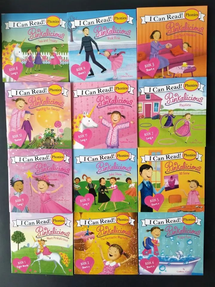 Livros para Crianças Livros de Bolso de Leitura Educacional para Crianças Livros Conjunto Posso Ler Phonics Inglês História Imagem Aprendendo Brinquedos 84 - eu 6 Computers & Electronics