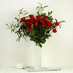 Искусственный цветок многоглавый застенчивая Роза День Святого Валентина роза искусственный завод Свадьба декоративный цветок для дома