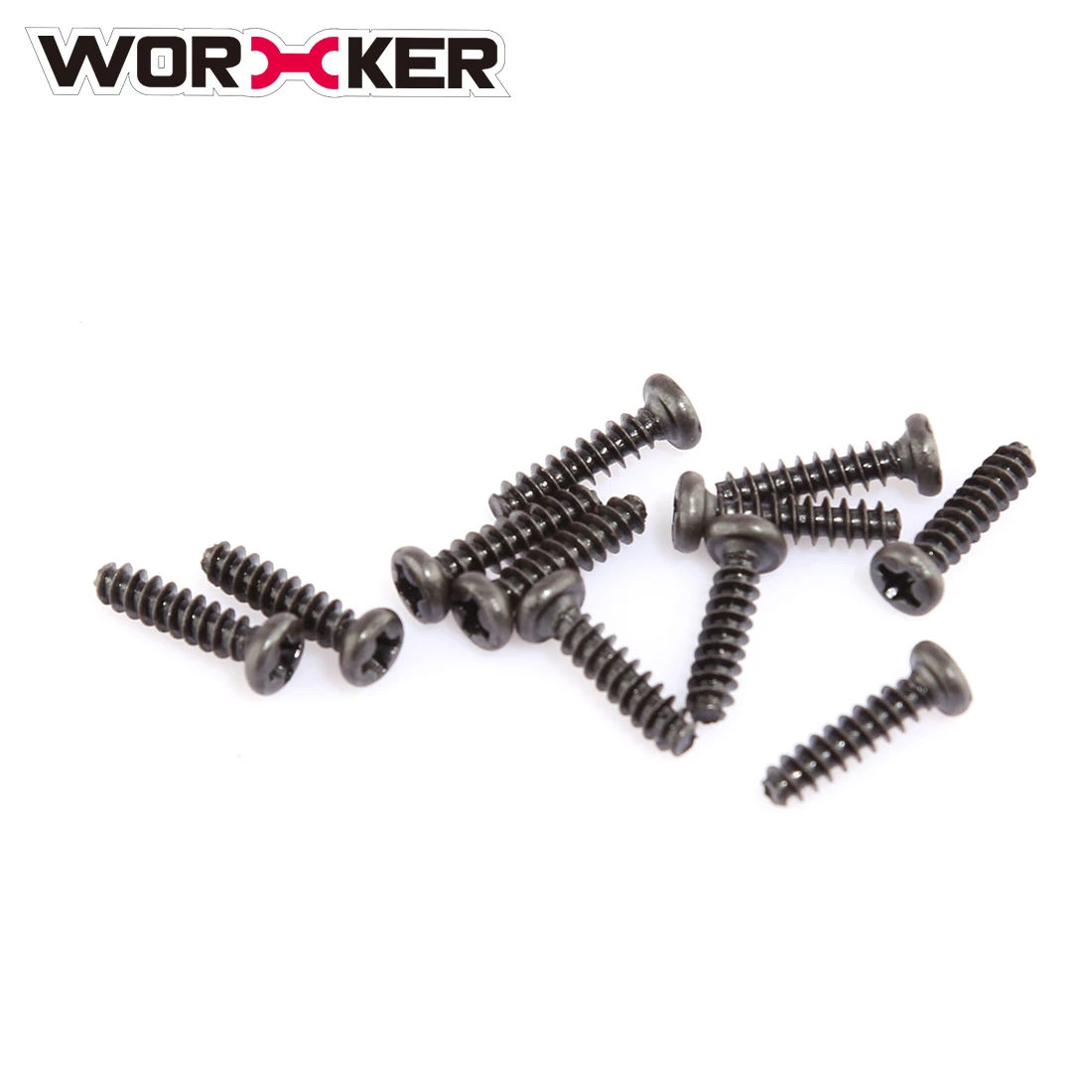 

Worker 11Pcs M3*12mm Button Head Flat End Screw Stainless Steel Zinc-plated Screw for Nerf - Black