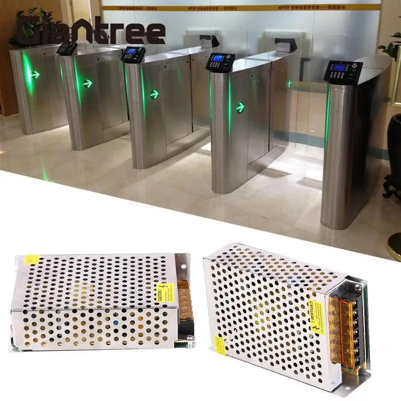 

giantree Power Supply Door Access Control system Power Adapter Discharge Battery Electric Backup Fingerprint Access Control