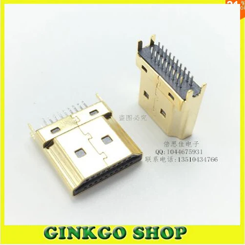 Разъем HDMI 19 P 250 шт./лот контактные разъемы HDMI|connector hdmi|connector pinconnector male |