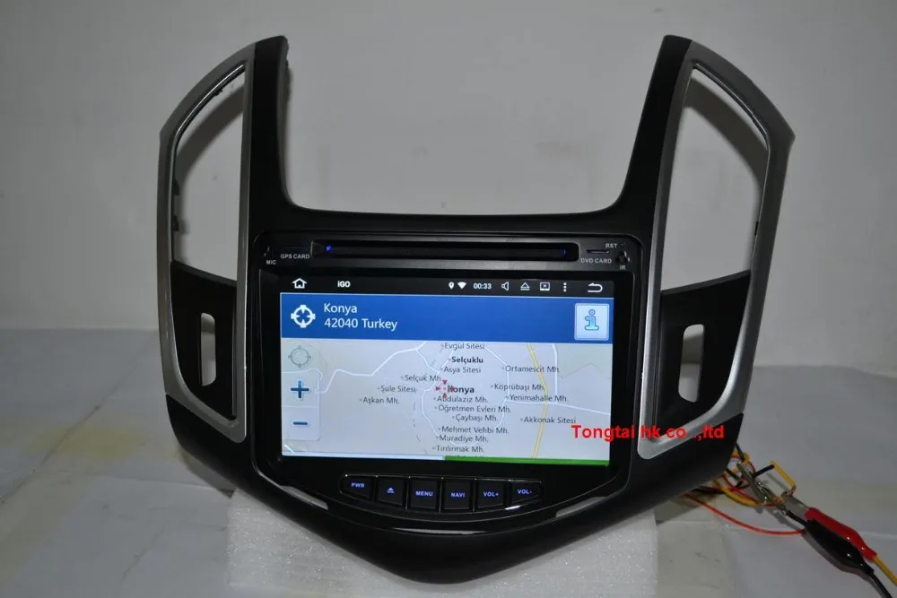 Sale 8" 2din Android 7.1 for Chevrolet cruze 2014 car dvd,gps,wifi,radio,bluetooth,canbus,Steering wheel,Free 8g Map,mic,touch screen 1