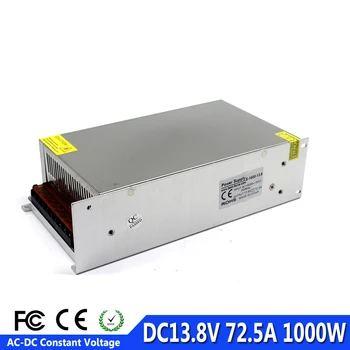 

Single Output 1000W 72.5A 13.8V DC power supply Switching Driver Transformer 110V 220V AC to DC SMPS For CNC Machine DIY CCTV