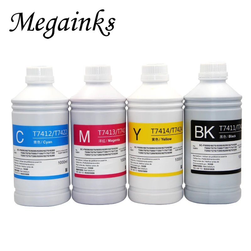 T7411 T7412 T7413 T7414 BK C M Y для Epson суреколор F6000 F7000 F6070 F7070 F7200 F7100 F9200 сублимационные чернила для принтера