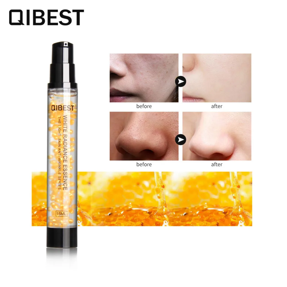 Увлажняющая сыворотка для лица QIBEST увлажняющая с золотым жемчугом и контролем