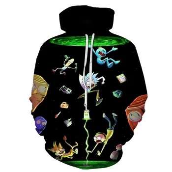 

new Fashion Brand 3d hoodies cartoon rick and morty print Women/Men Hoody Streetwear casual hooded sweatshirts s-6xl