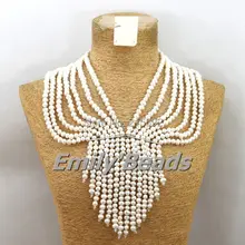 Винтажное жемчужное ожерелье пресноводное Жемчужное ожерелье Набор модные вечерние/свадебные ожерелья ювелирные изделия FP062