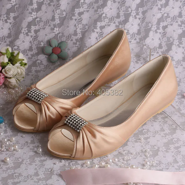 20 Colors Champagne Las Flats Wedding Shoes For Women 20 Colors Champagne Las Flats Wedding Shoes For Women Flatforms