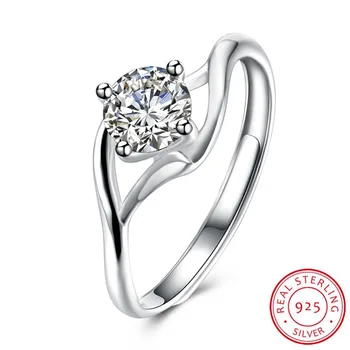 

925 Sterling Silver Ring Nice Jewelry Women Silver Color Rings With 925 Stamp Elegant Wedding Engagement Bague For Lady Bijoux