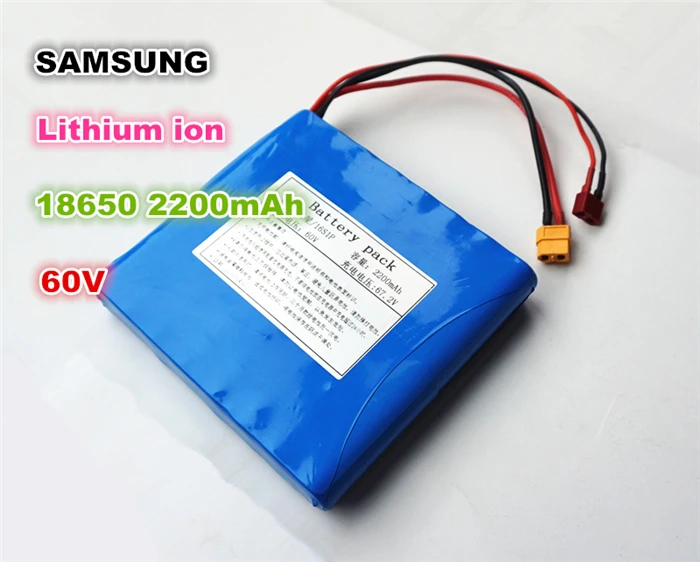 100% настоящий динамический литий ионный аккумулятор для SAMSUNG 60 в 2200 мАч