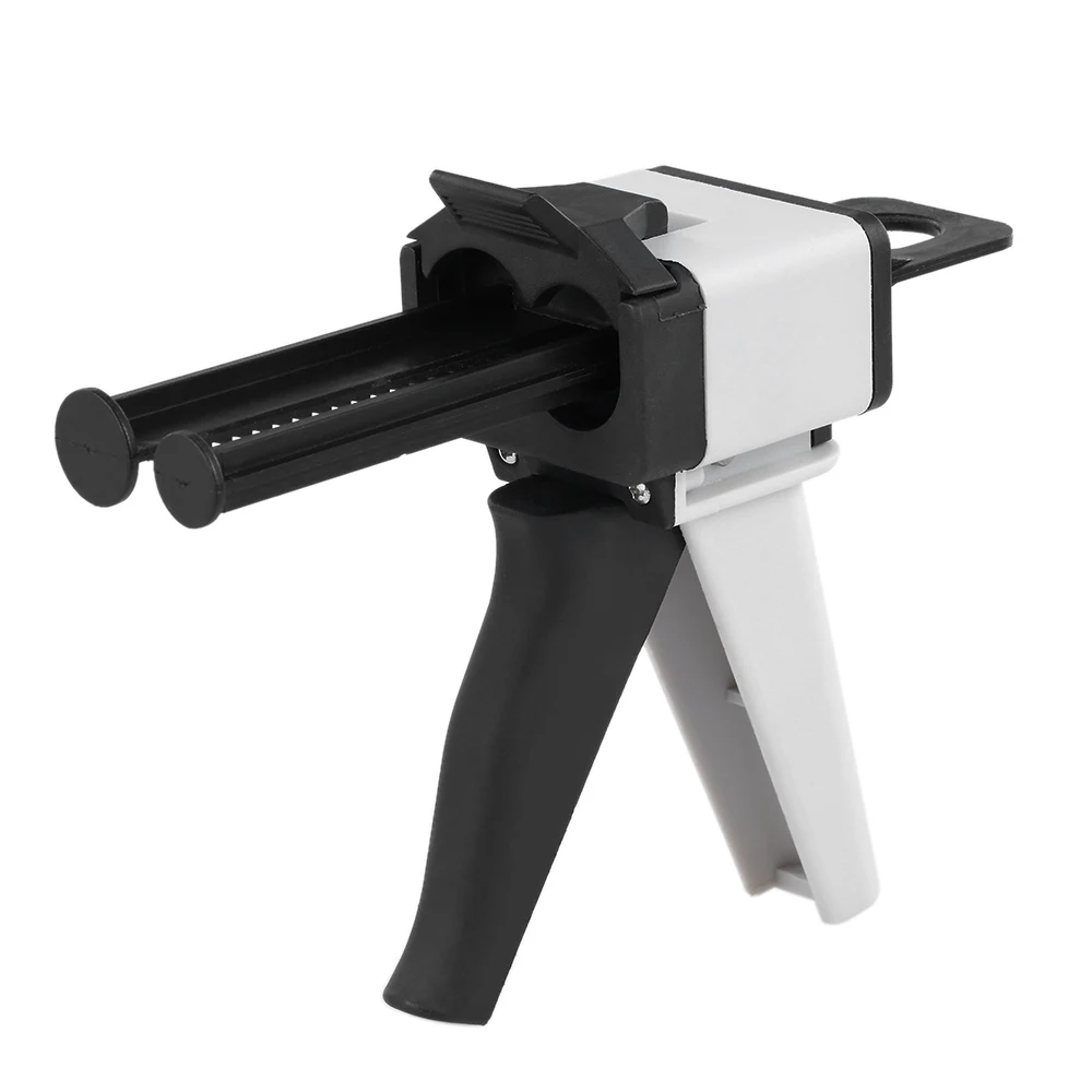 Dental Universal Dispenser Gun 1:1 /1:2 Impression Mixing Dispensing Gun Silicon Rubber Dispenser Gun Caulking 50ml Dental