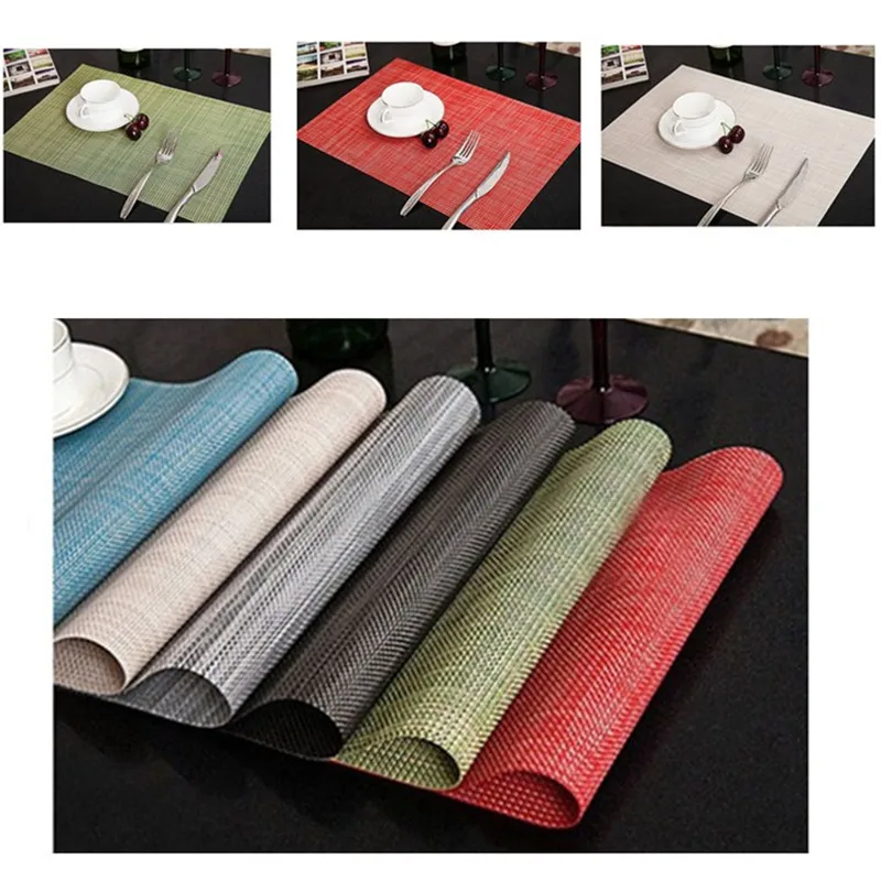 

10PCS Quick-drying Tableware Placemats Insulation Place Mats Table Coasters Kitchen Dining Sales