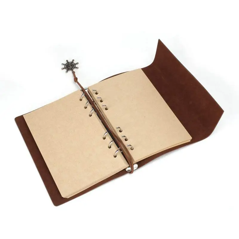 Многоразовый крафт-бумага идеальный Премиум из искусственной кожи классический тисненый Дневник для путешествий