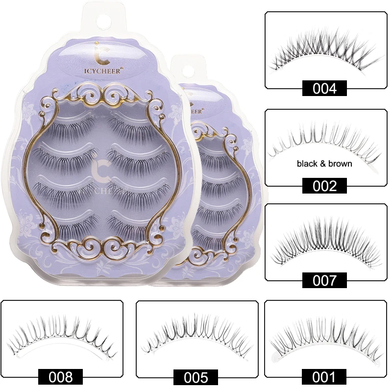 

ICYCHEER Makeup Air Eyelashes Set Long Natural Daily False Eyelashes Japanese Style Fakse Eyelash Extension [Grinding Tip Art]