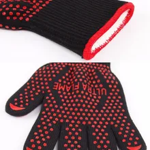 1 пара) Лучший Термостойкие Перчатки, духовка перчатки рабочие перчатки Избежать Несчастных Случаев Защитный руки от огня