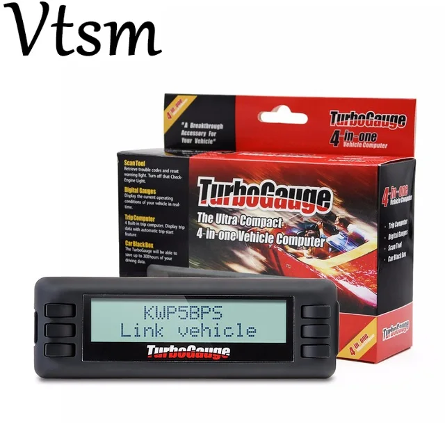

TurboGauge IV Auto trip Computer Scan Tool Digital Gauge 4 in 1 Vehicle Computer OBDII/EOBD car trip computer