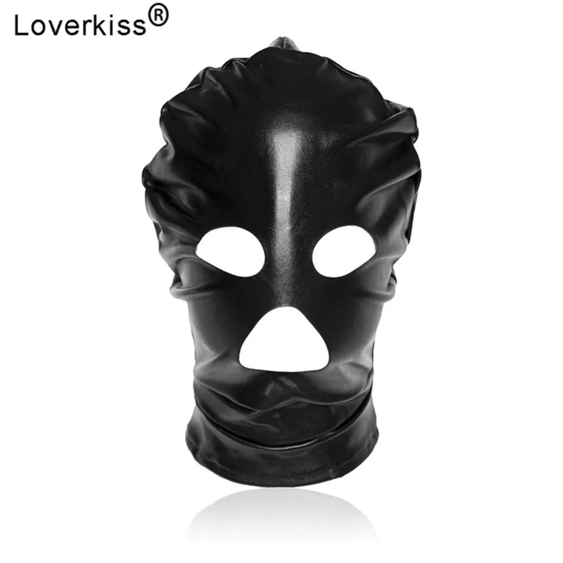 Loverkiss взрослые игры БДСМ бондаж капюшон Фетиш маска эротические игрушки