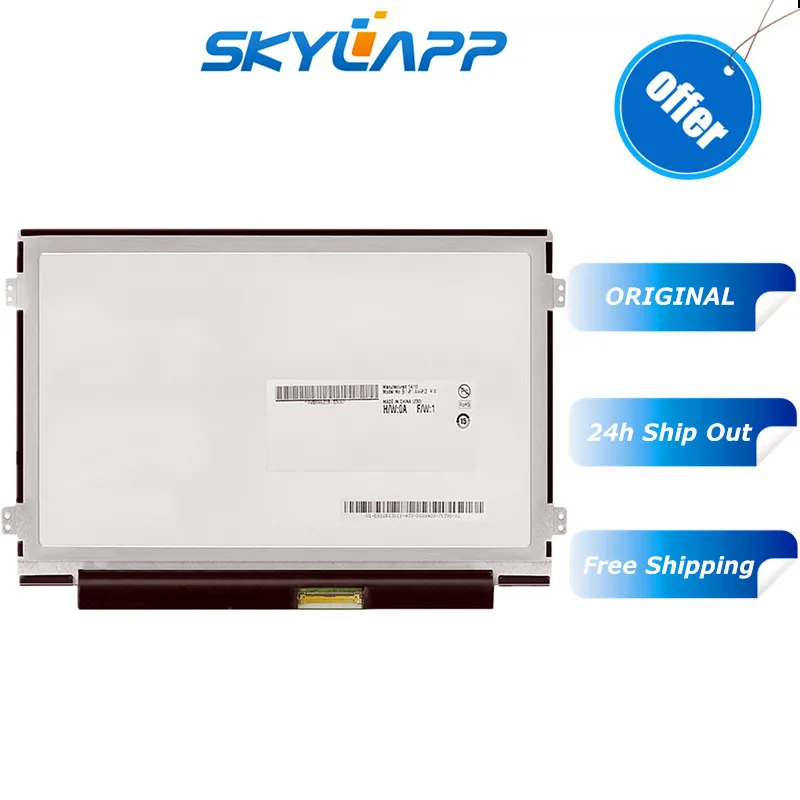

10.1" LED LCD Screen Slim Laptop Panel Display B101AW06 V.1 For Acer Aspire ONE D255 D255-1268 1024x600 HD display Free shipping
